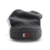 Unisex grey beanie with embroidery logo