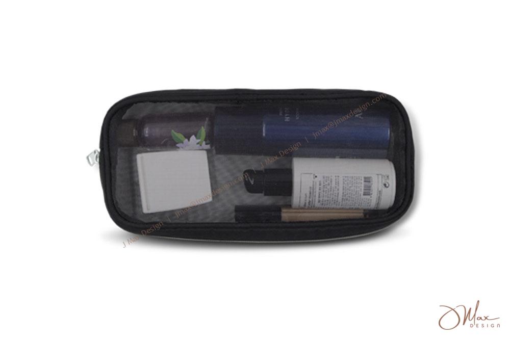 Black mesh toiletry bag Mesh Toiletry bag