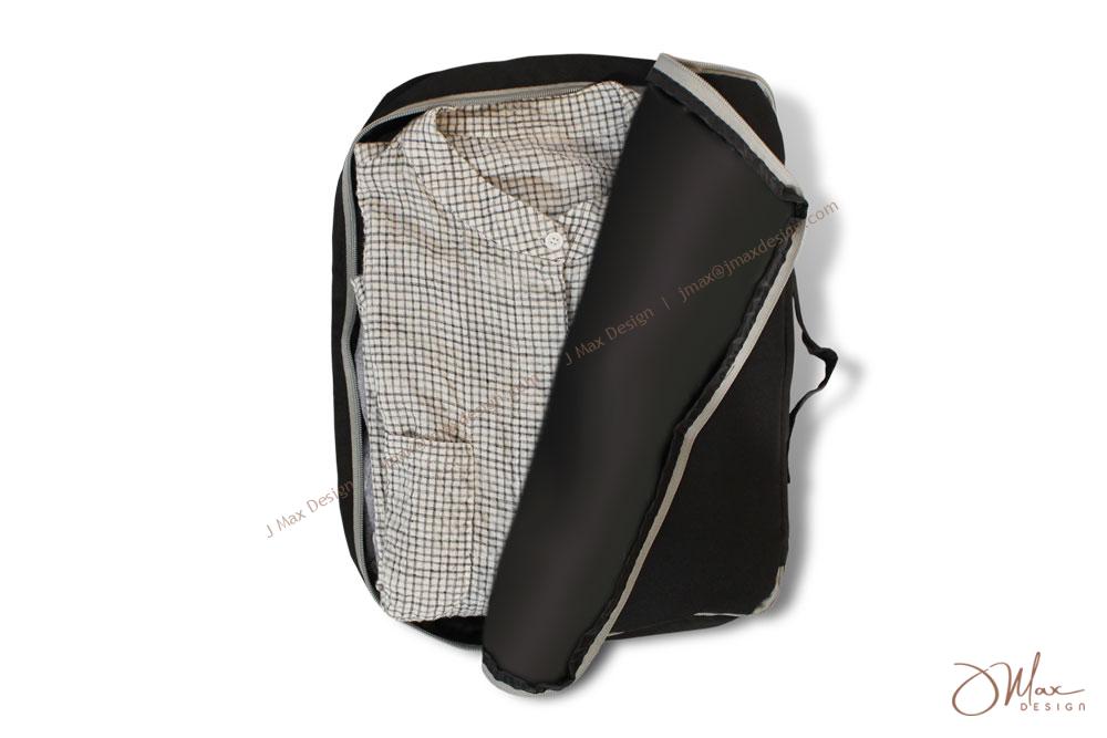 Bag with wrap-around zipper Bag with wrap-around zipper