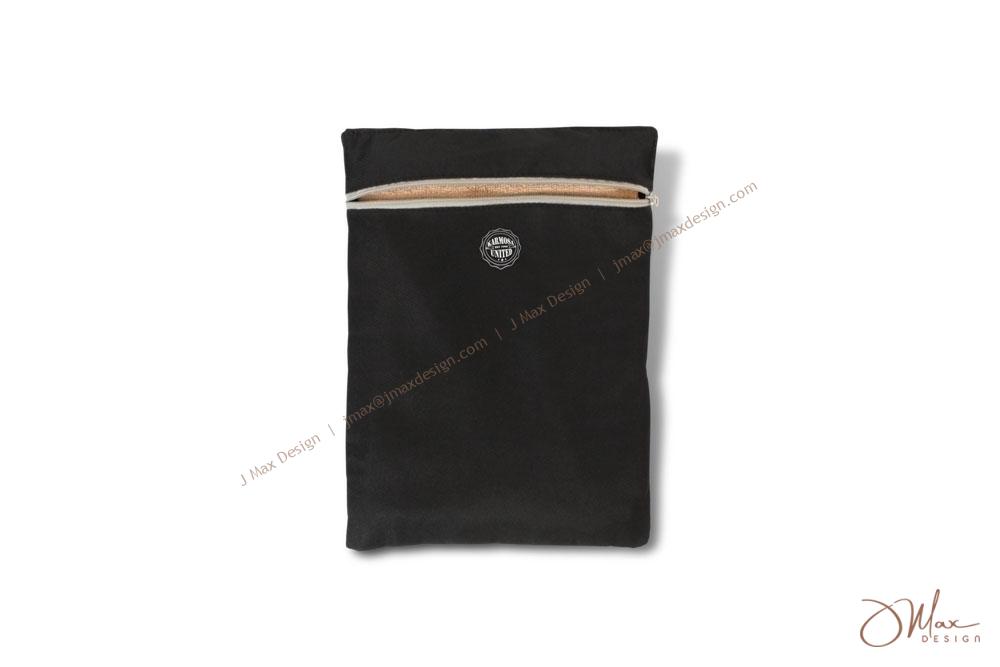 Flat bag with logo imprint Flat bag of the set