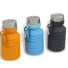 Collapsible Drink Bottle in orange, blue & black