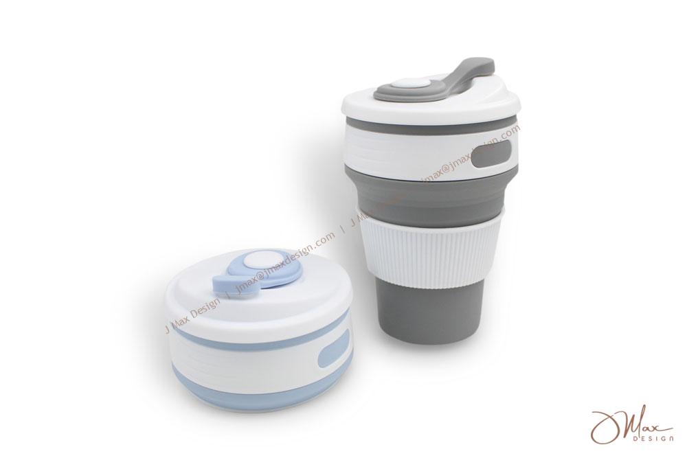 Collapsible silicone cup Silicone Drink Cup with collapsed option
