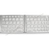 Foldable Bluetooth keyboard in silver