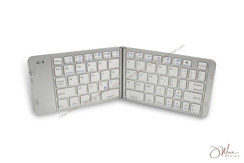 Bluetooth wireless folding keyboard featuring 66 keys