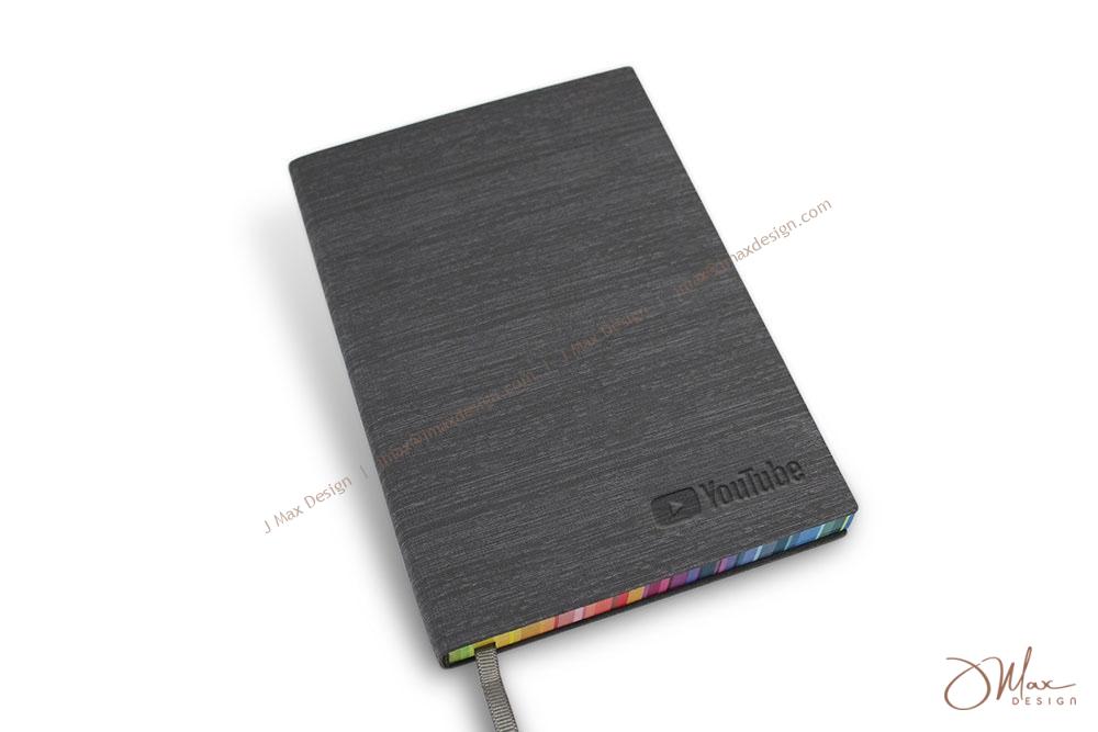 Notepad with rainbow edge printing