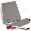 Hardcover notepad with a removable pen pouch and ball pen