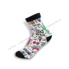 Sublimation sock with colourful imprint