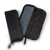 Zipped and unzipped water-absorbent umbrella pouch