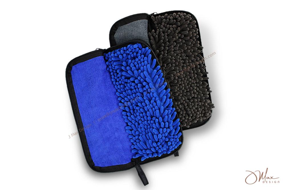 Water-absorbent umbrella pouches in 2 colors 2 unzipped water-absorbent umbrella pouches