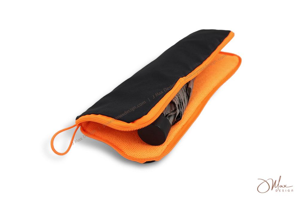Water absorbent umbrella pouch Water absorbent umbrella pouch with an umbrella inside