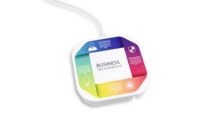 Wireless charger with color imprint