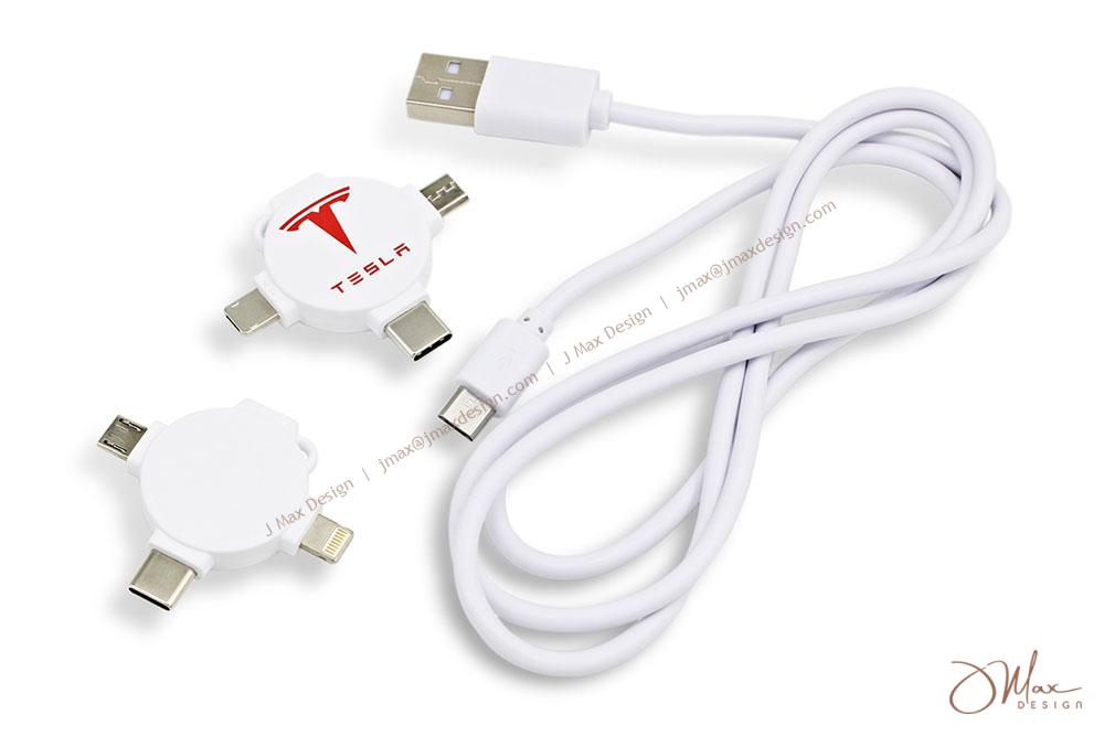 3-in-1 charging cable with cable