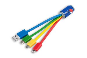 3D branded charging cable