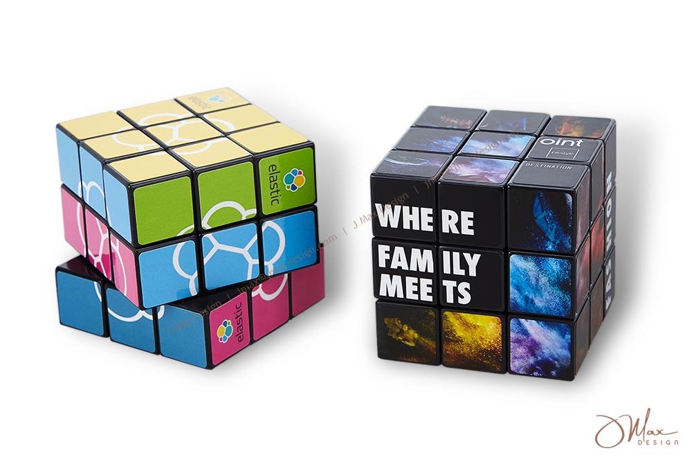 The customized imprint on Rubik's cube