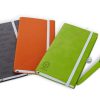 Pocket-size notepad with embossed logo on covers