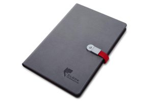 USB flash drive notepad with embossed logo