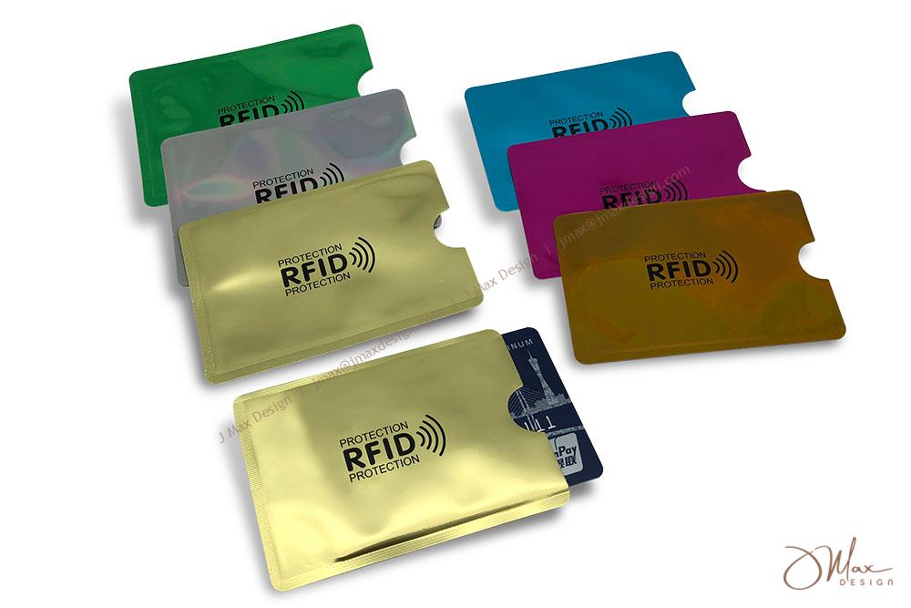 RFID secure card cases made of metal shielding material