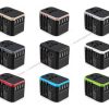 Travel adapters in nine colors