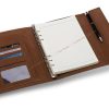 An unfolded PU Leather Notepad Portfolio