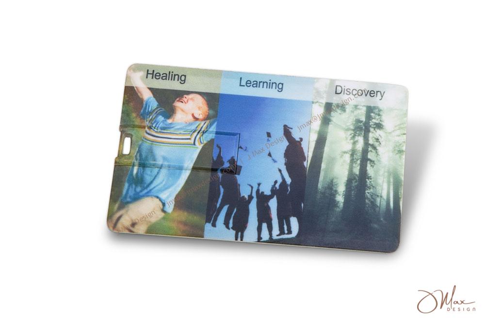 Credit card size USB drive (plastic)