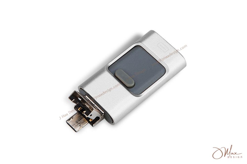 OTG flash disk OTG flash disk in silver