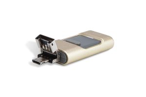 OTG flash disk in champagne gold