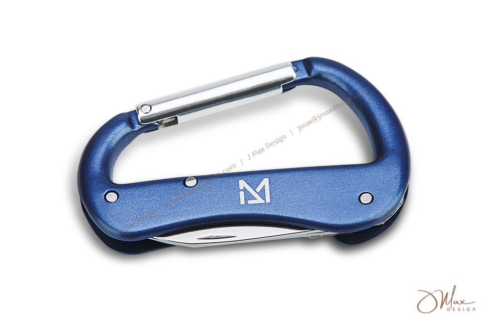 Laser engraved logo on Multi-tool Carabiner