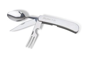 Cutlery flipware featuring spoon, knife, fork and bottle opener