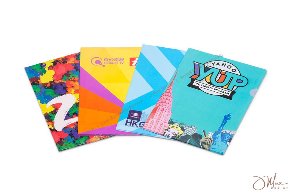 Colorful plastic folders Plastic folder with full-color printed