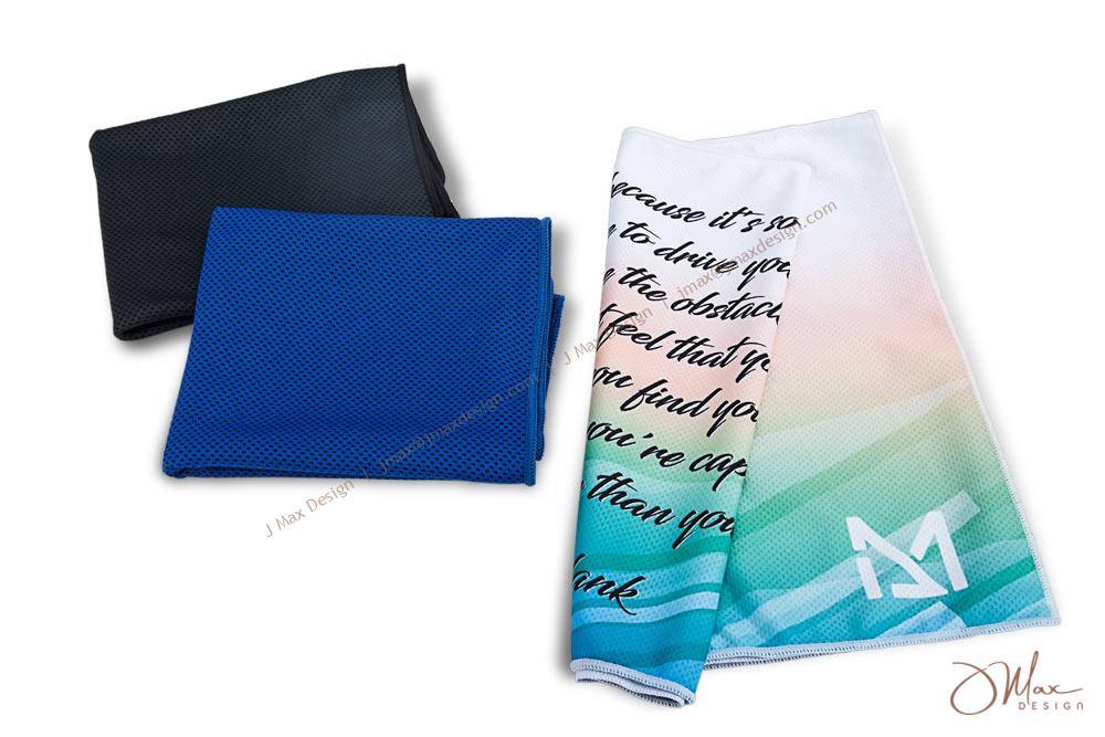 Cooling towels, ice towels with and without imprint Cooling Towels in plain and with full colour imprint