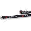 Jacquard woven lanyard with customized logo and metal oval clasp