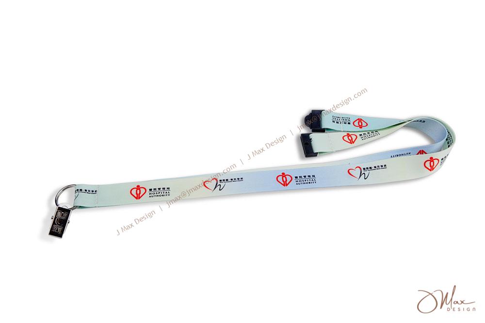 gradient colorful lanyard equipped with safety buckles