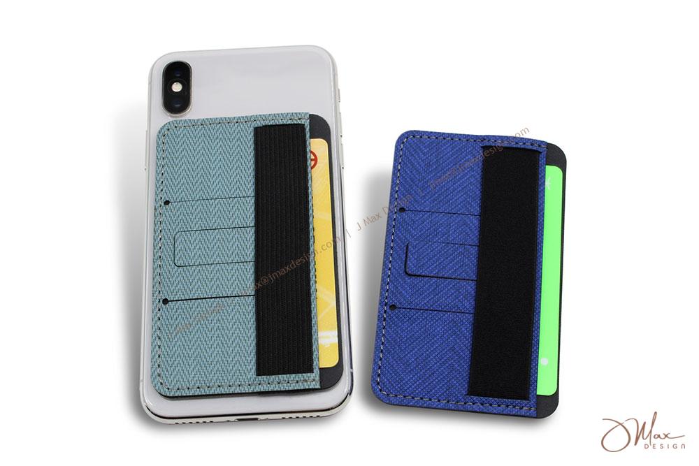 Stick on Card Cases with Stand and Elastic Grip