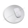 Round metal mouse pad with Apple magic mouse