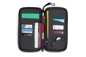 An unzipped Passport wallet