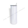 Skinny travel tumbler with straw