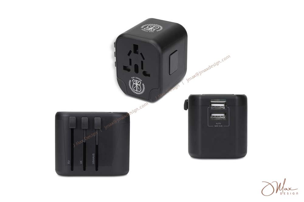 Logo printed on Universal Travel Adapter