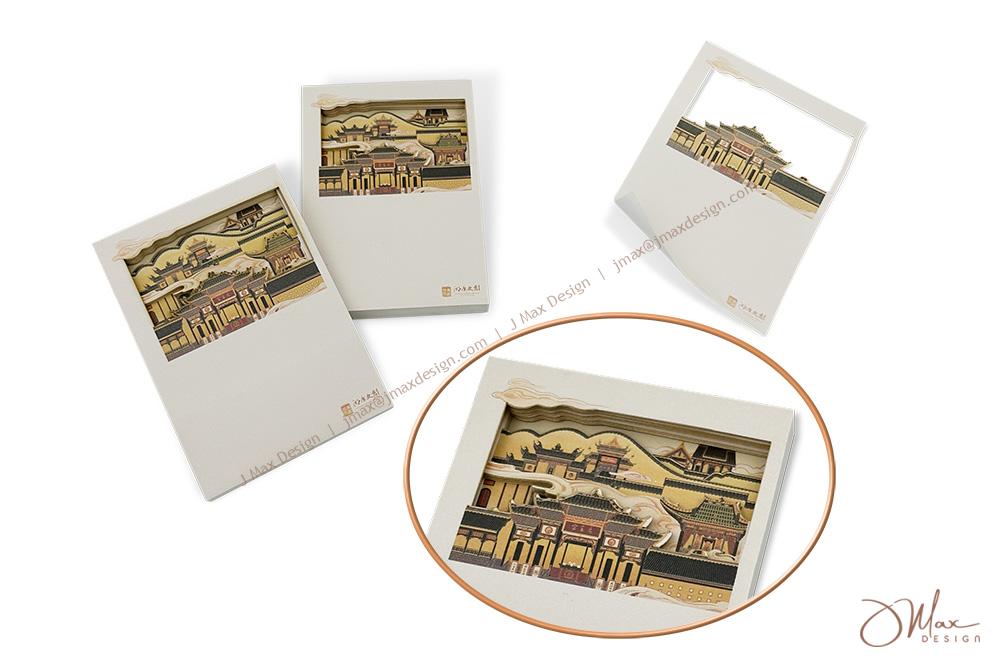 Creative 3D sticky pads showing layers