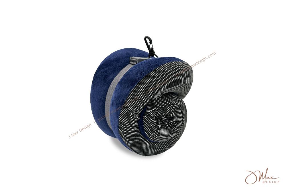 Rolled up Travel Pillow with buckle