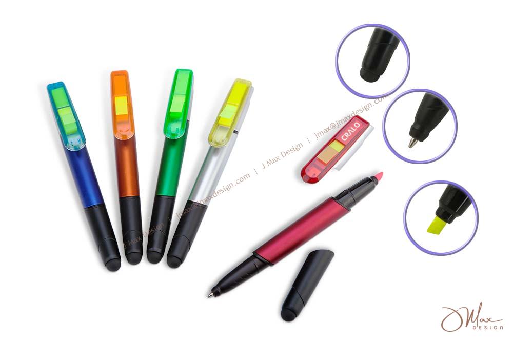 Sticky Flag Highlighter Pens in 5 colors