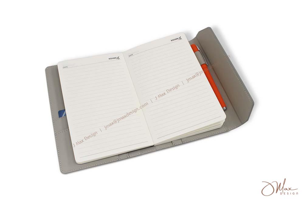 3-fold custom ruled notepad unfolded ruled pad printed with custom design on 3-fold notepad