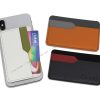 Cell phone card holder sticks on the back of iPhone