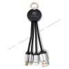 Charging cable with nylon braided cord