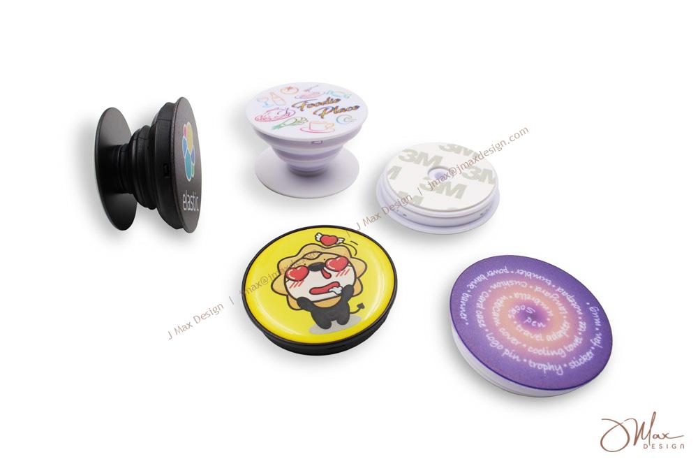 Round shaped Cell phone pop-up grips