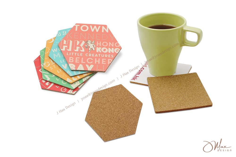 Color printed Cork coaster