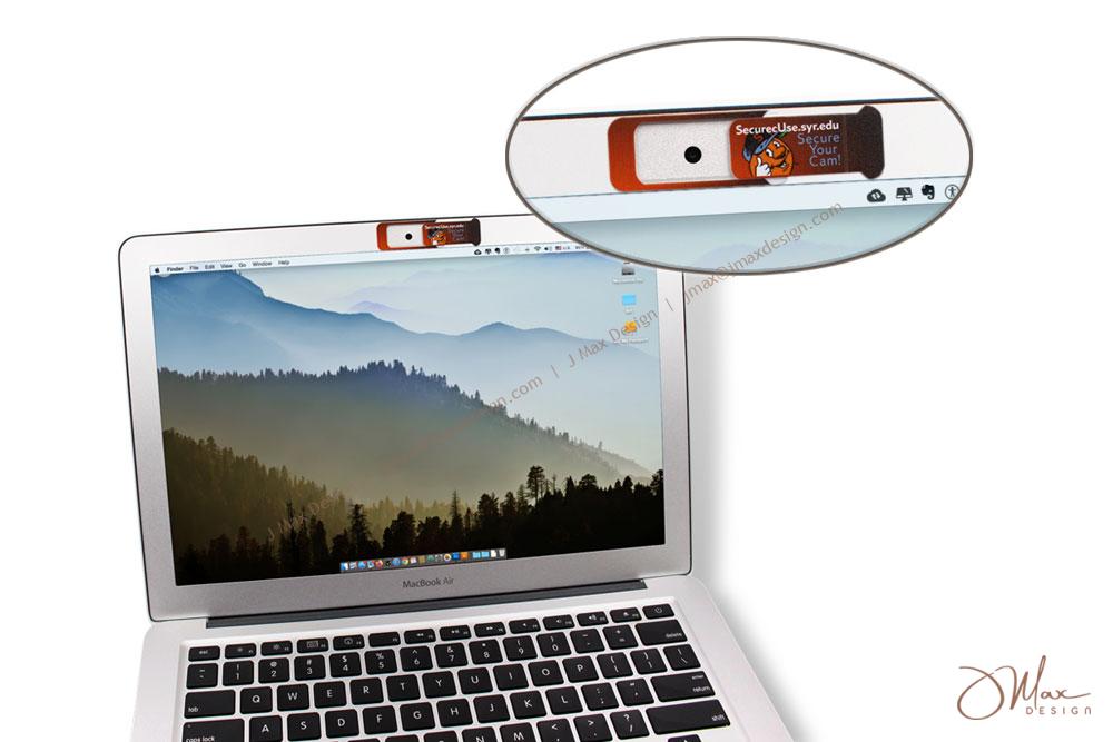 Full-color printed webcam cover Webcam cover on MacBook Air