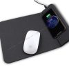 Cell phone charging on a mouse pad