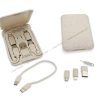 Cable adapter kit in wheat straw plastic