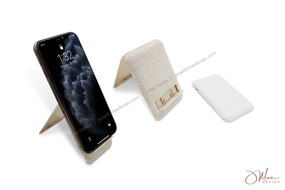 Cable adapter kit doubles as a cell phone stand