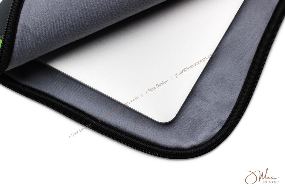Laptop in a Neoprene sleeve Laptop in a Neoprene sleeve